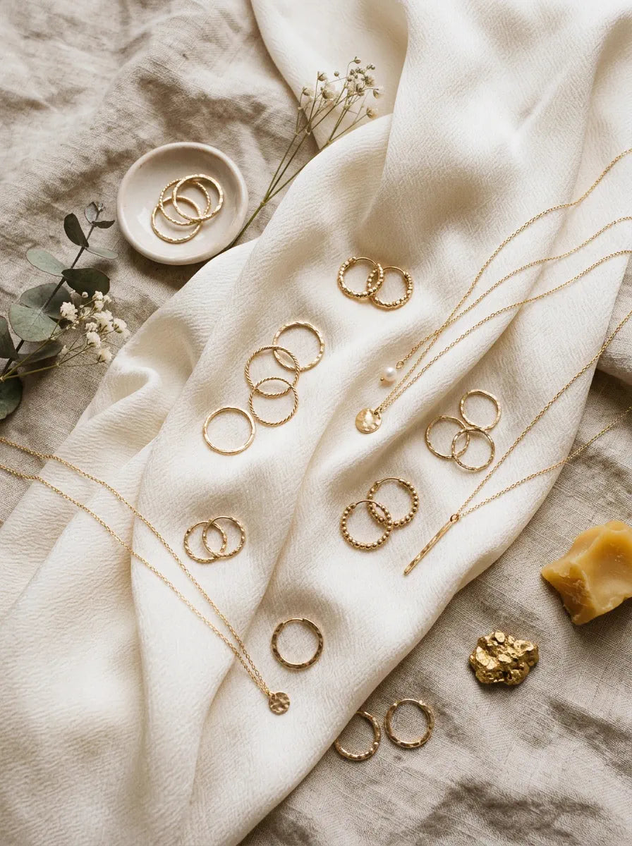 Avirena gold-tone rings and necklaces