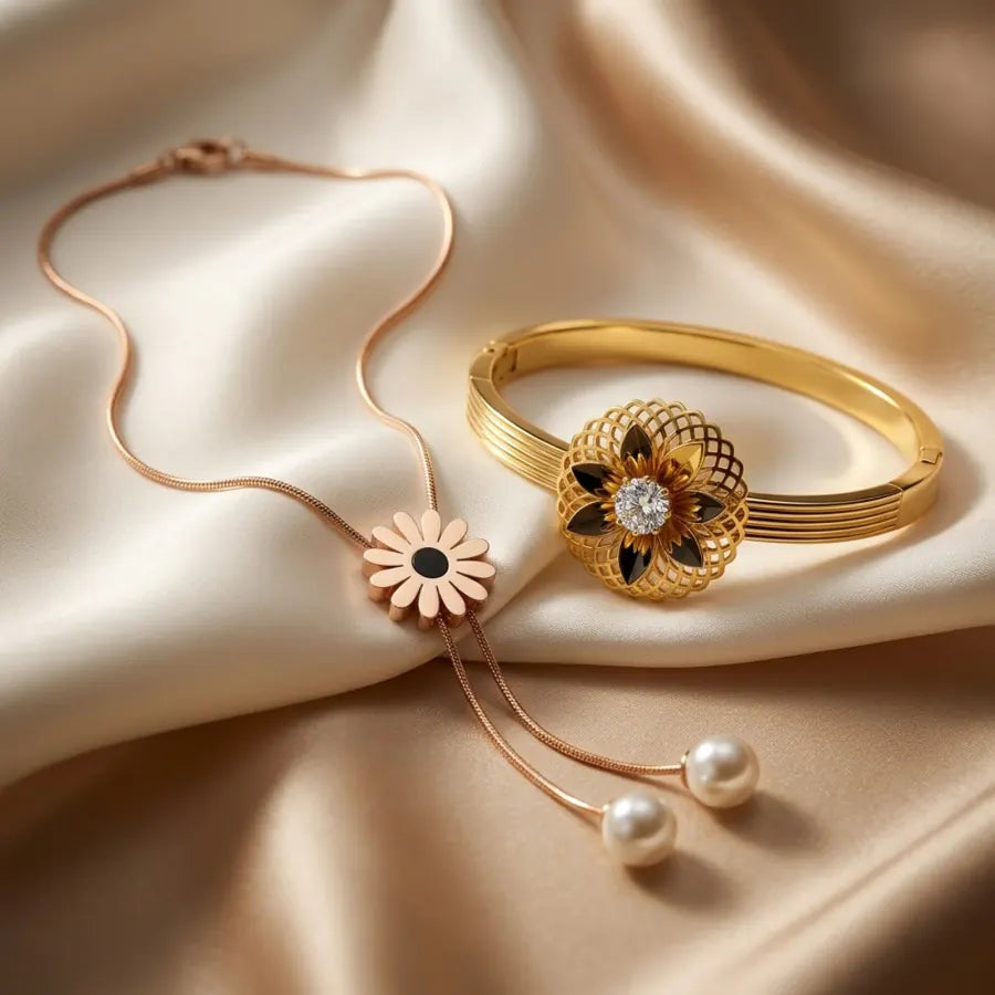 Avirena Golden Blossom Garden Set