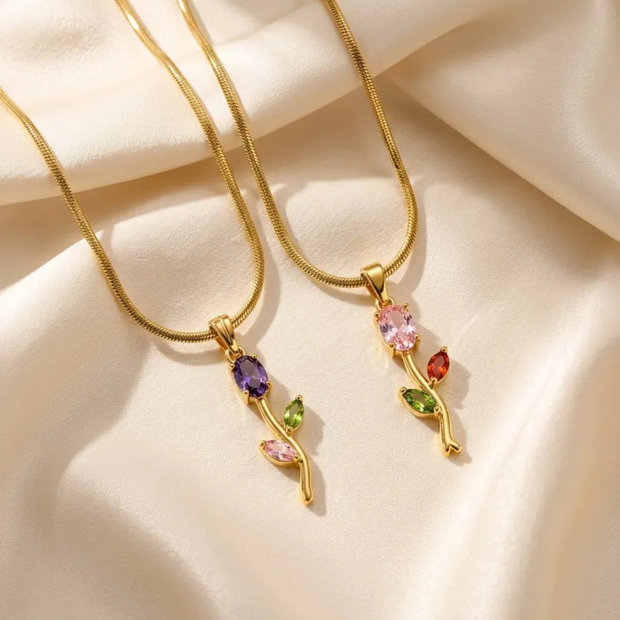 Avirena Tulip Pair, Purple and Pink